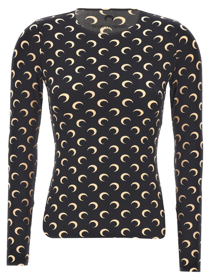 marine serre 'moon printed jersey' t shirt MARINE SERRE 'Moon Printed Jersey' T-shirt