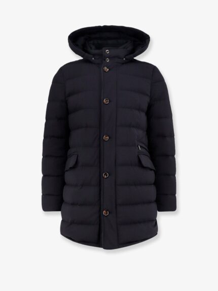 Moorer Calandri-KN Down Jacket With Removable Hood
