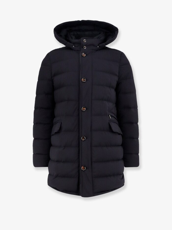 Moorer Calandri-KN Down Jacket With Removable Hood