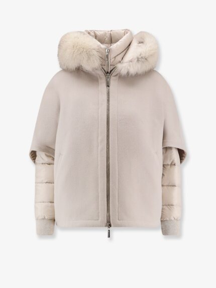 Moorer Pegaso-Cwr Sleeveless Wool And Cashmere Coat