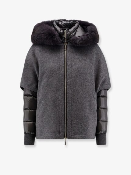 Moorer Pegaso-Cwr Sleeveless Wool And Cashmere Coat