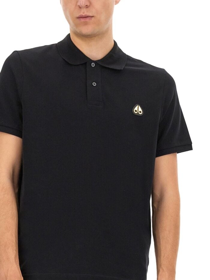 MOOSE KNUCKLES "EVERETT GOLD" POLO SHIRT