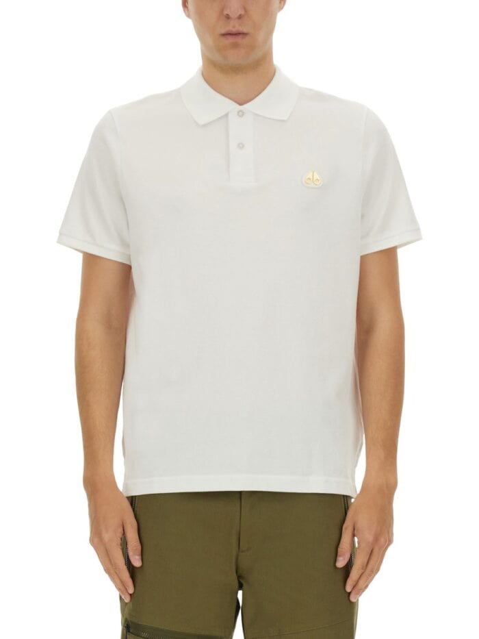 MOOSE KNUCKLES "EVERETT GOLD" POLO SHIRT