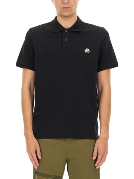 MOOSE KNUCKLES "EVERETT GOLD" POLO SHIRT