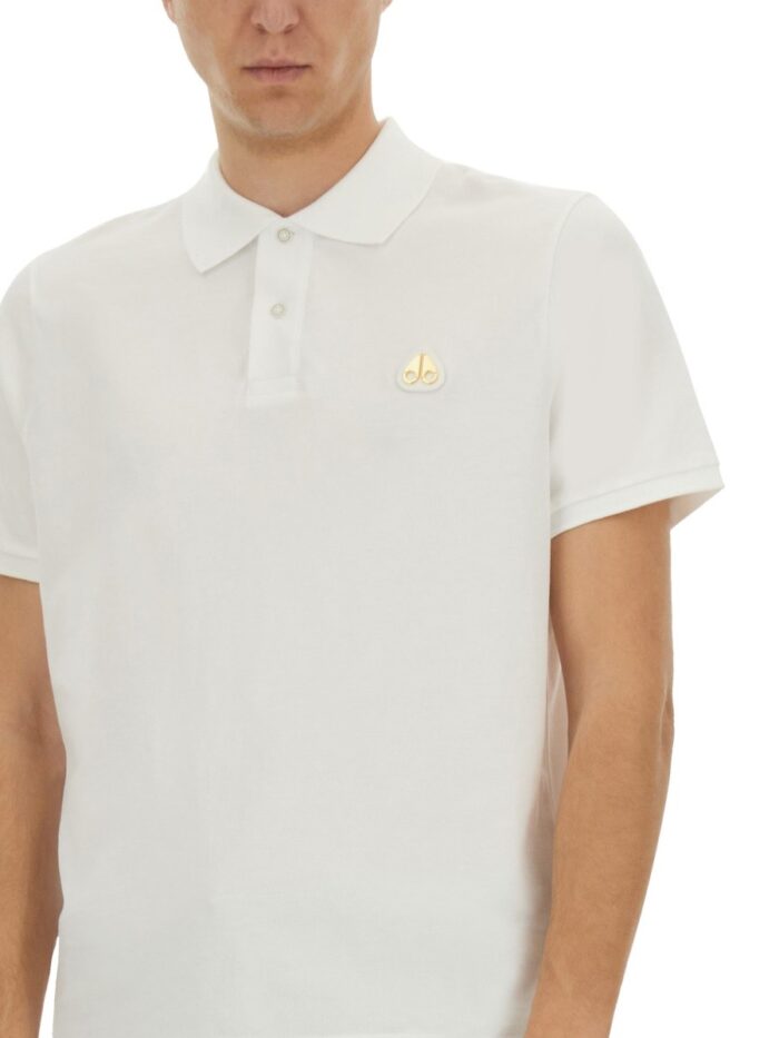 MOOSE KNUCKLES "EVERETT GOLD" POLO SHIRT