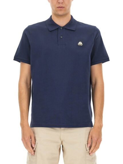 MOOSE KNUCKLES "EVERETT GOLD" POLO SHIRT