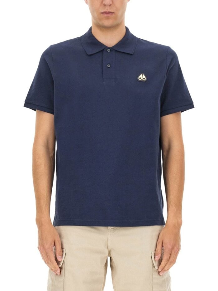 MOOSE KNUCKLES "EVERETT GOLD" POLO SHIRT