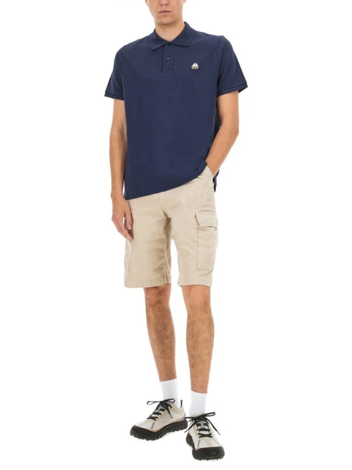 MOOSE KNUCKLES "EVERETT GOLD" POLO SHIRT