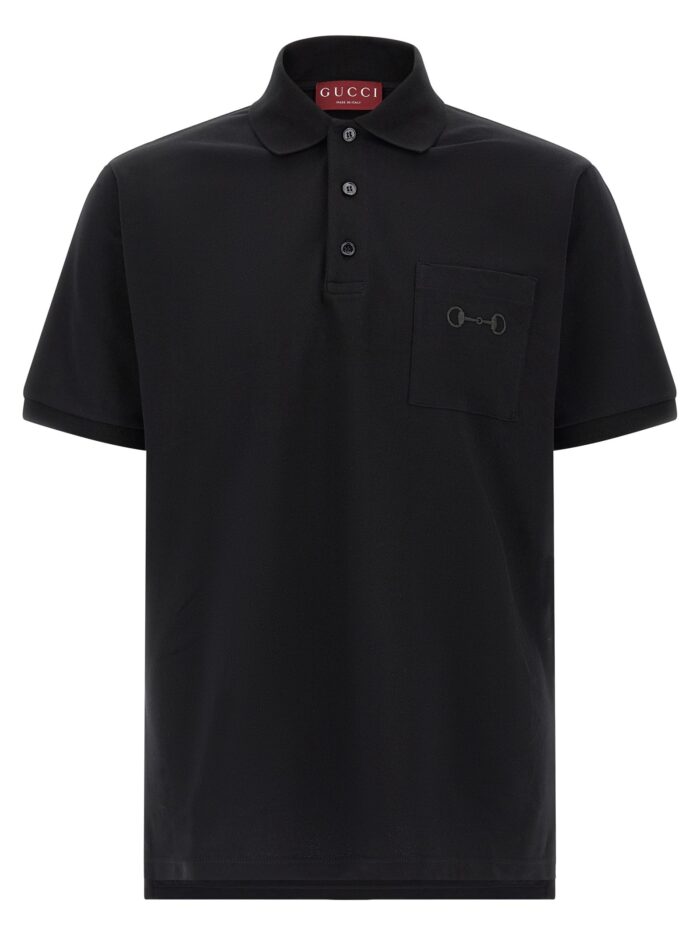 Gucci 'Morsetto' Embroidery Polo Shirt