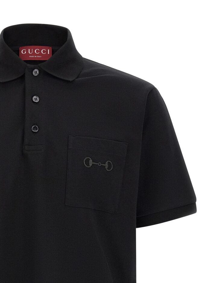 Gucci 'Morsetto' Embroidery Polo Shirt
