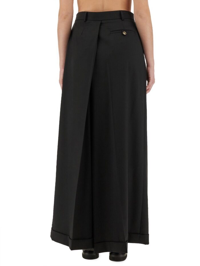 Moschino ASYMMETRICAL WOOL PANTS