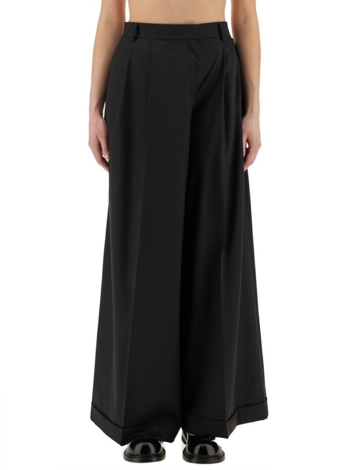 Moschino ASYMMETRICAL WOOL PANTS