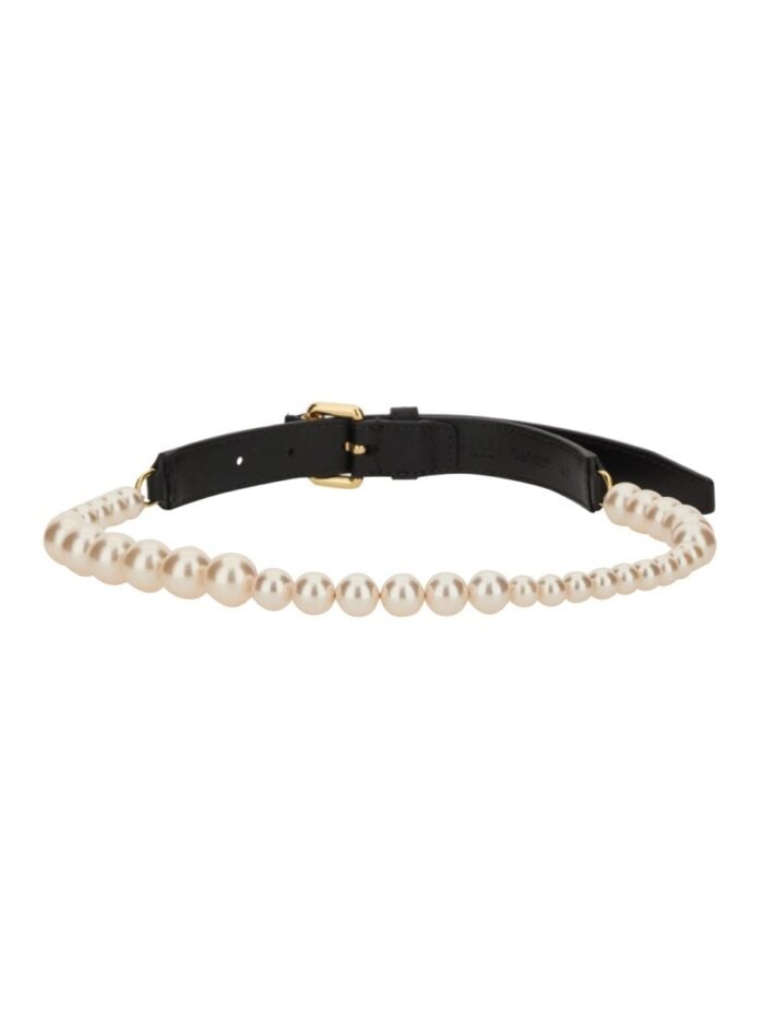 Moschino BELT WITH PEARLS