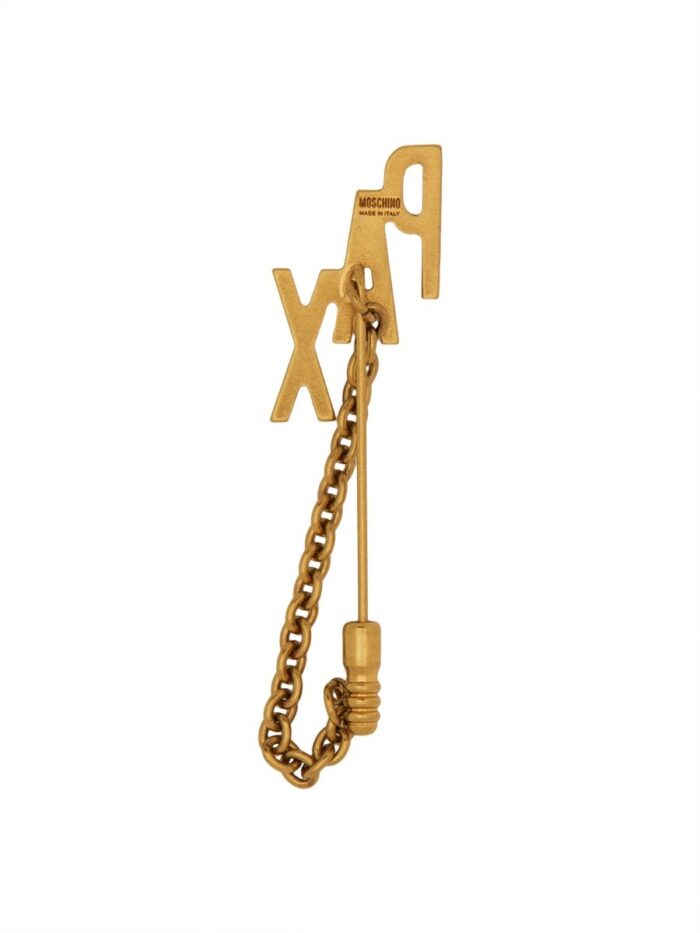 Moschino BROOCH WITH CHAIN PAX