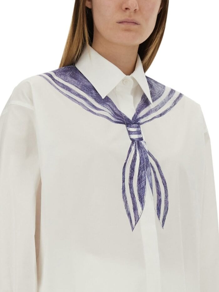 Moschino COTTON SHIRT WITH PRINT