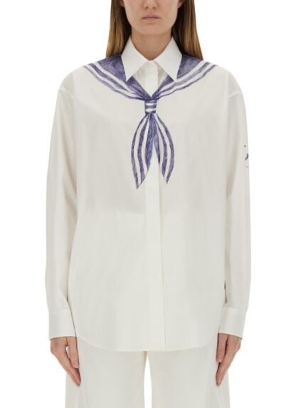 Moschino COTTON SHIRT WITH PRINT