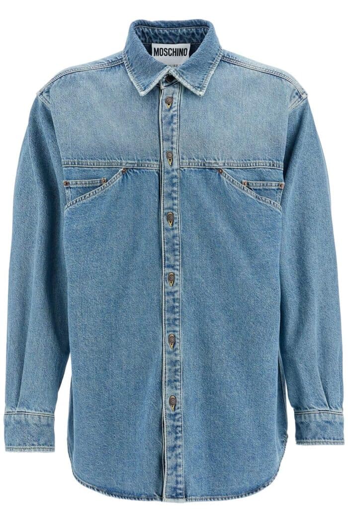 MOSCHINO Denim Shirt With Pockets