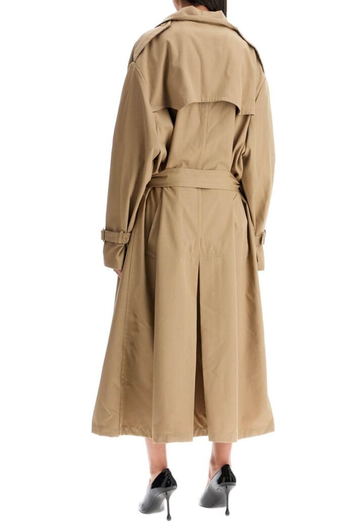 MOSCHINO Double-breasted Trench Coat With