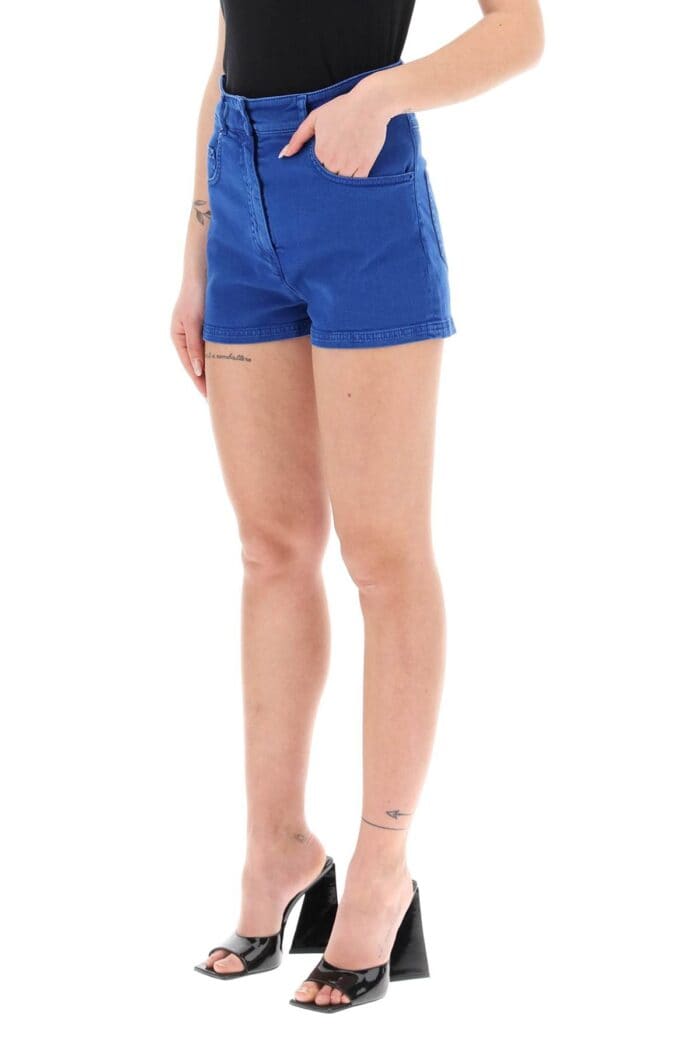 Moschino Garment Dyed Denim Shorts