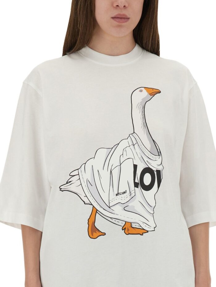 Moschino "GOOSE" JERSEY T-SHIRT