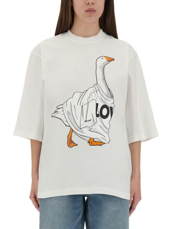 Moschino "GOOSE" JERSEY T-SHIRT