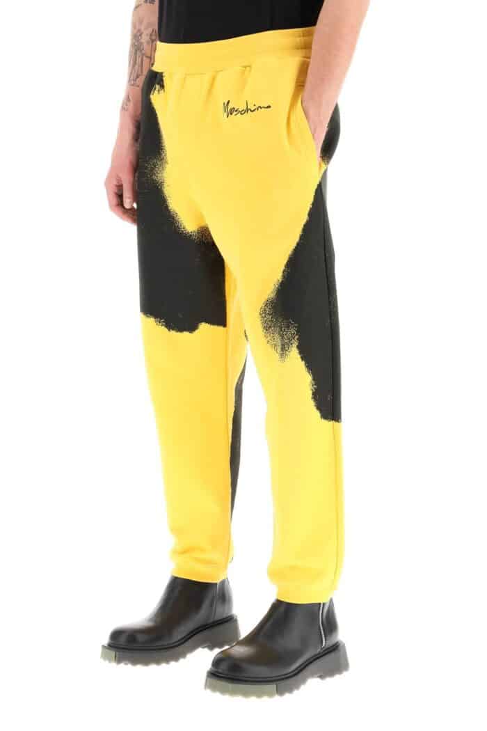 Moschino Graphic Print Jogger Pants With Logo