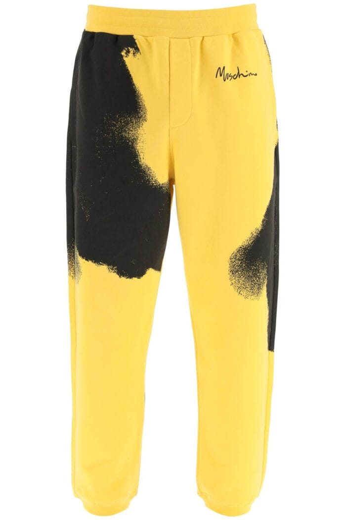 Moschino Graphic Print Jogger Pants With Logo