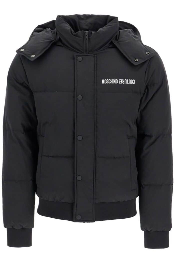 MOSCHINO High-neck Down Jacket With Hood