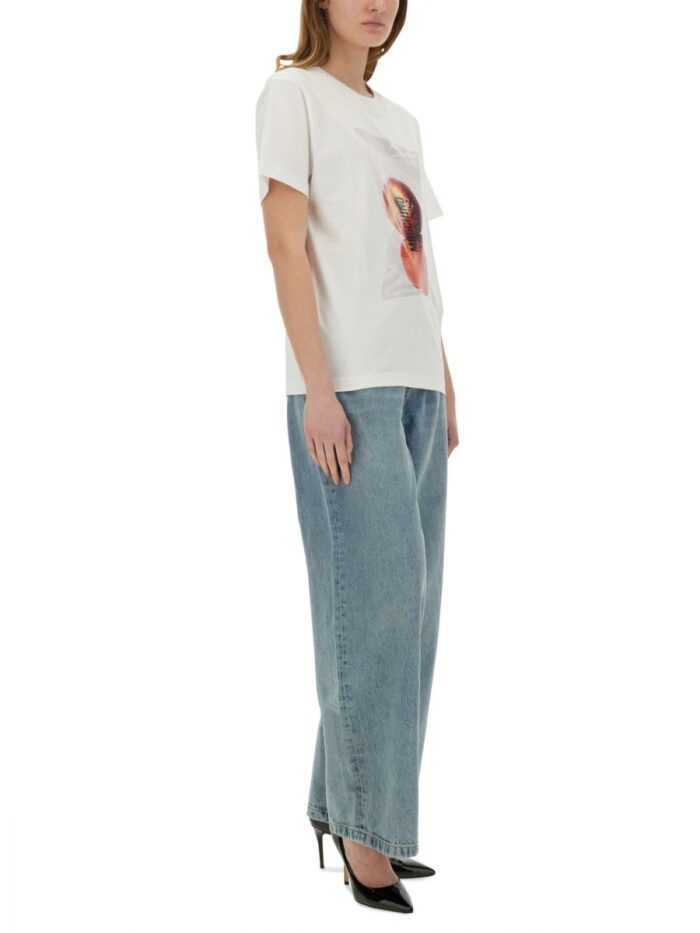 MOSCHINO JEANS APPLE PRINT T-SHIRT