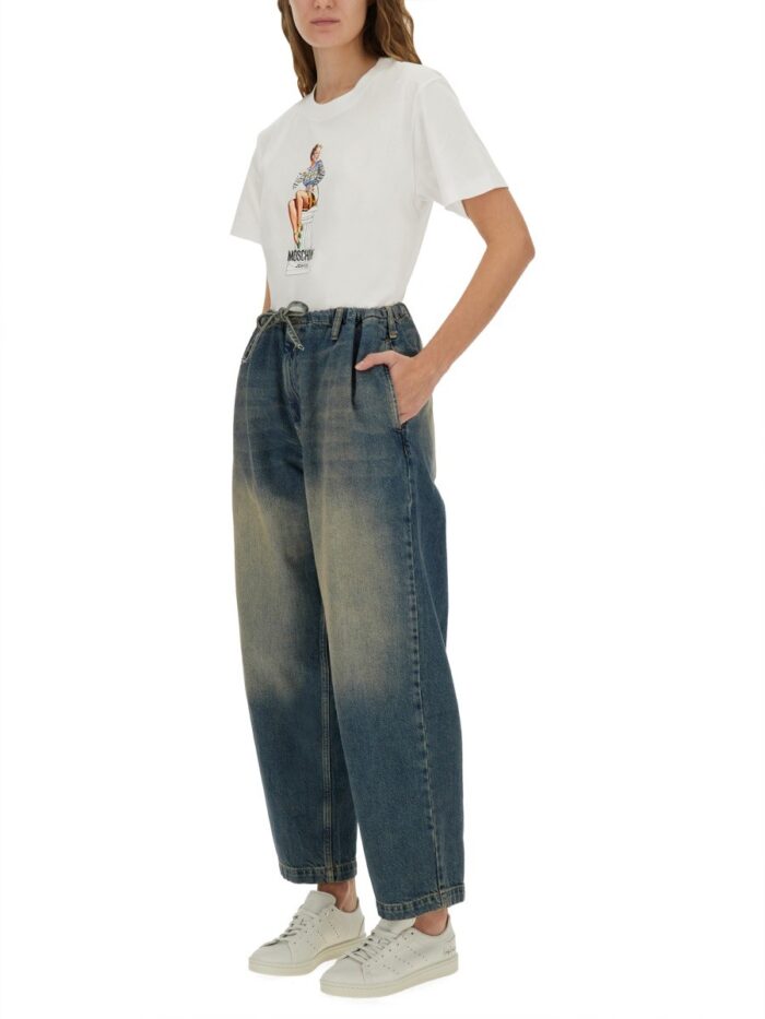 MOSCHINO JEANS COTTON DENIM PANTS