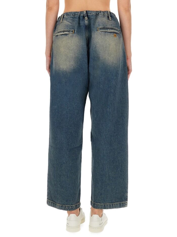 MOSCHINO JEANS COTTON DENIM PANTS