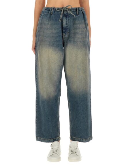 MOSCHINO JEANS COTTON DENIM PANTS
