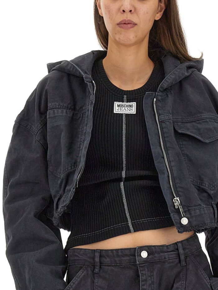 MOSCHINO JEANS CROPPED JACKET