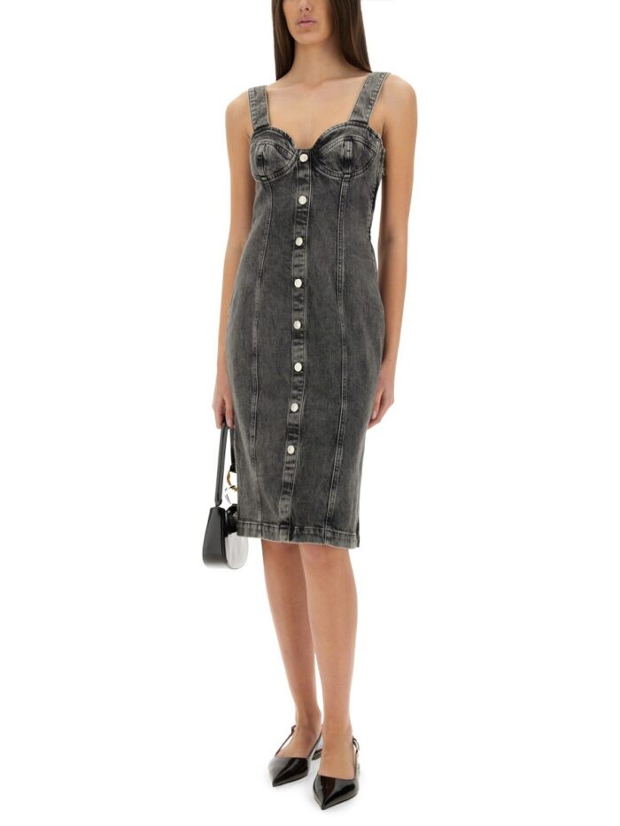 MOSCHINO JEANS DENIM MIDI DRESS