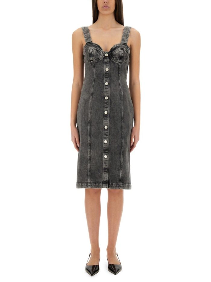 MOSCHINO JEANS DENIM MIDI DRESS