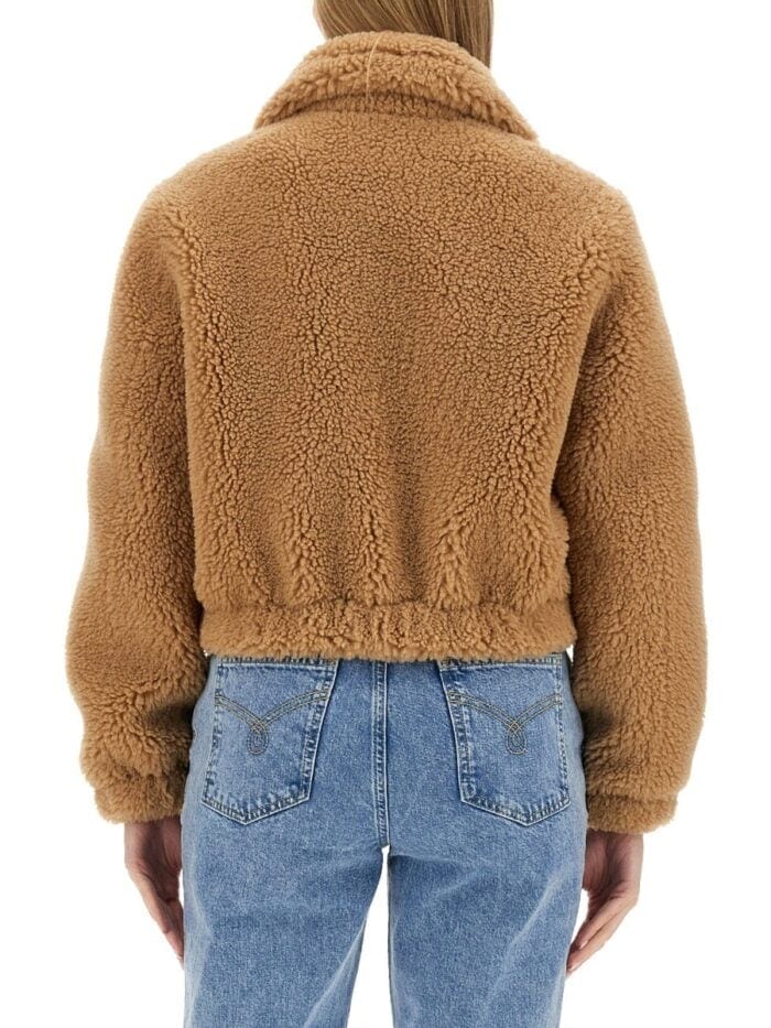 MOSCHINO JEANS FURRY EFFECT JACKET