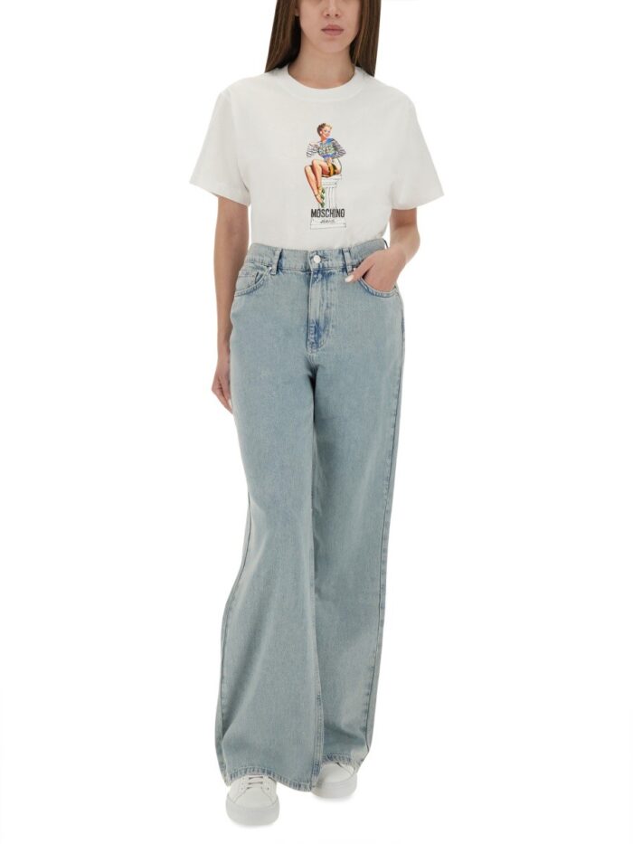MOSCHINO JEANS JEANS WIDE LEG