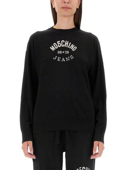 MOSCHINO JEANS JERSEY WITH LOGO