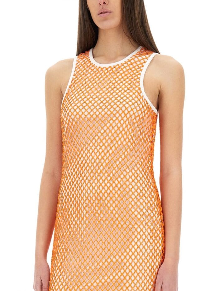 MOSCHINO JEANS MESH AND SEQUIN DRESS