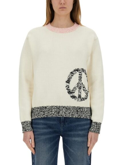 MOSCHINO JEANS MESH WITH INLAY PATTERN