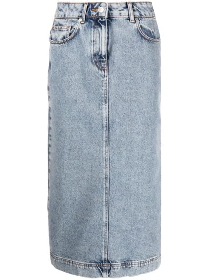 MOSCHINO JEANS Midi Denim Skirt