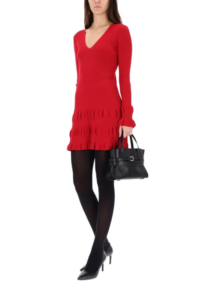 moschino jeans mini dress with ruffles MOSCHINO JEANS MINI DRESS WITH RUFFLES