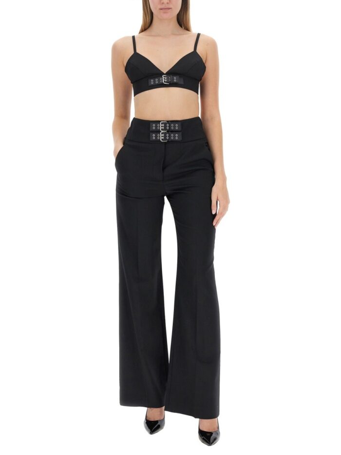MOSCHINO JEANS PANTS WITH STRAPS