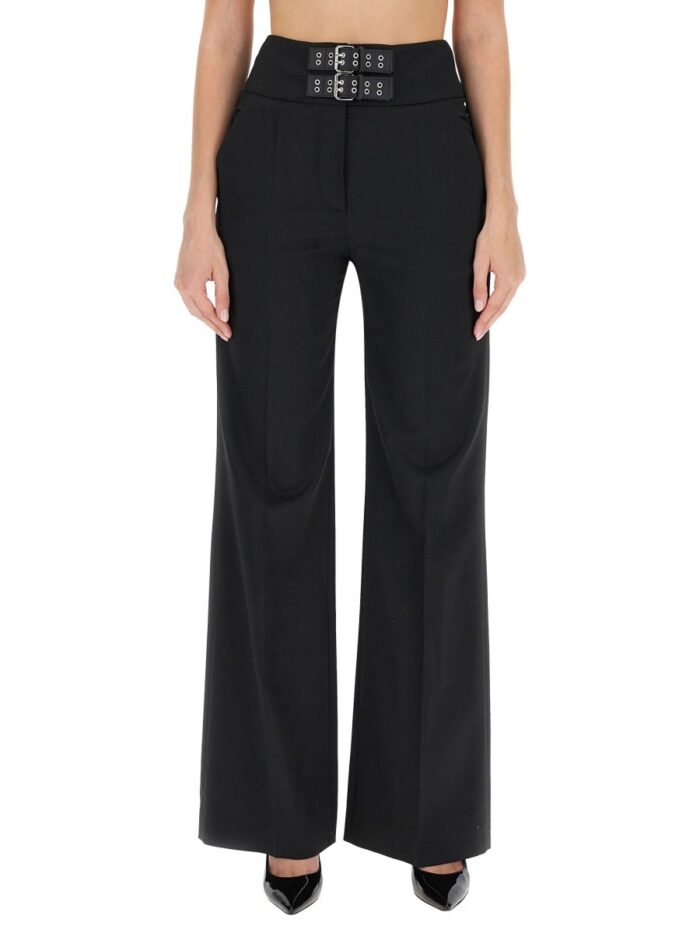 MOSCHINO JEANS PANTS WITH STRAPS