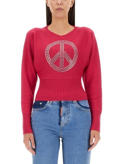 MOSCHINO JEANS PEACE SYMBOL JERSEY