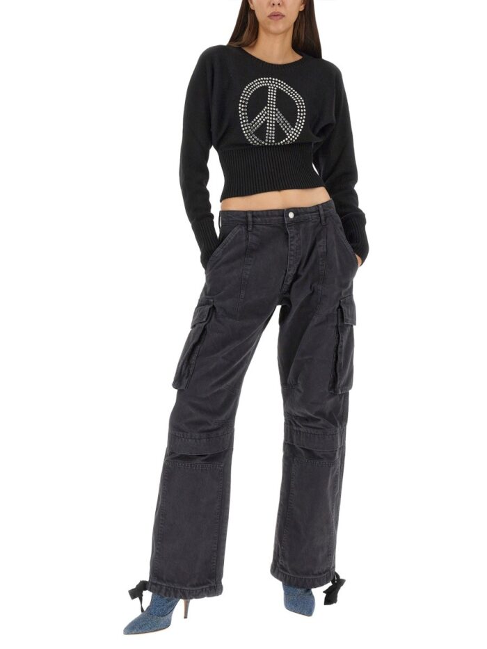 MOSCHINO JEANS PEACE SYMBOL JERSEY