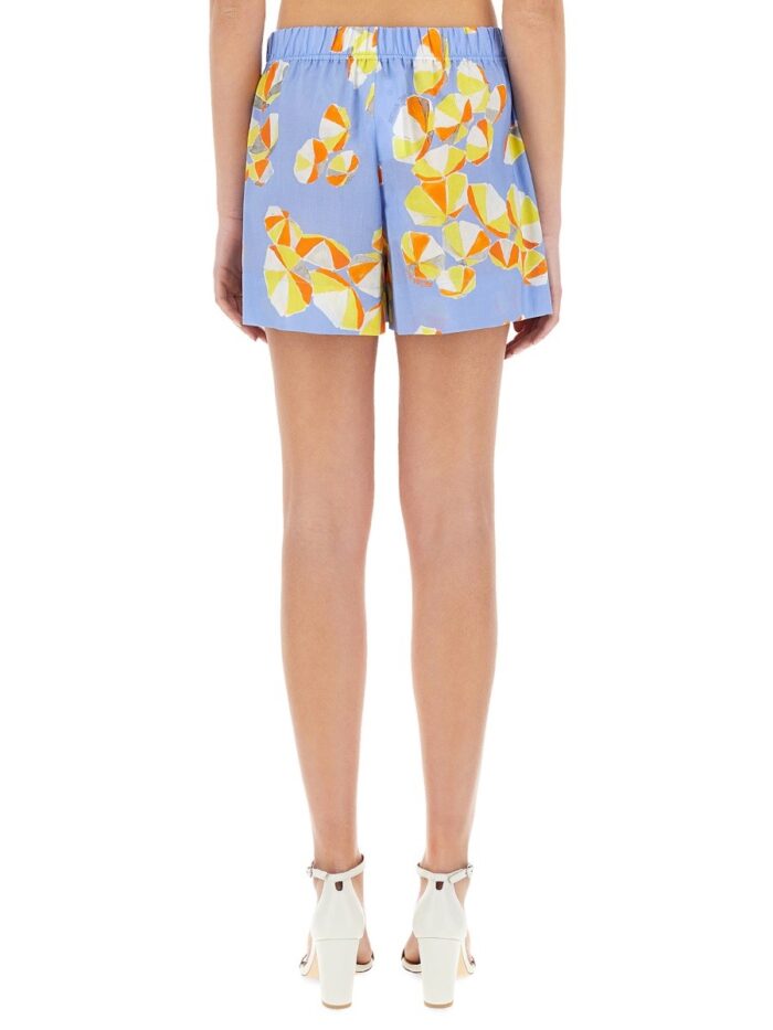 MOSCHINO JEANS SHORTS "BEACH UMBRELLAS"