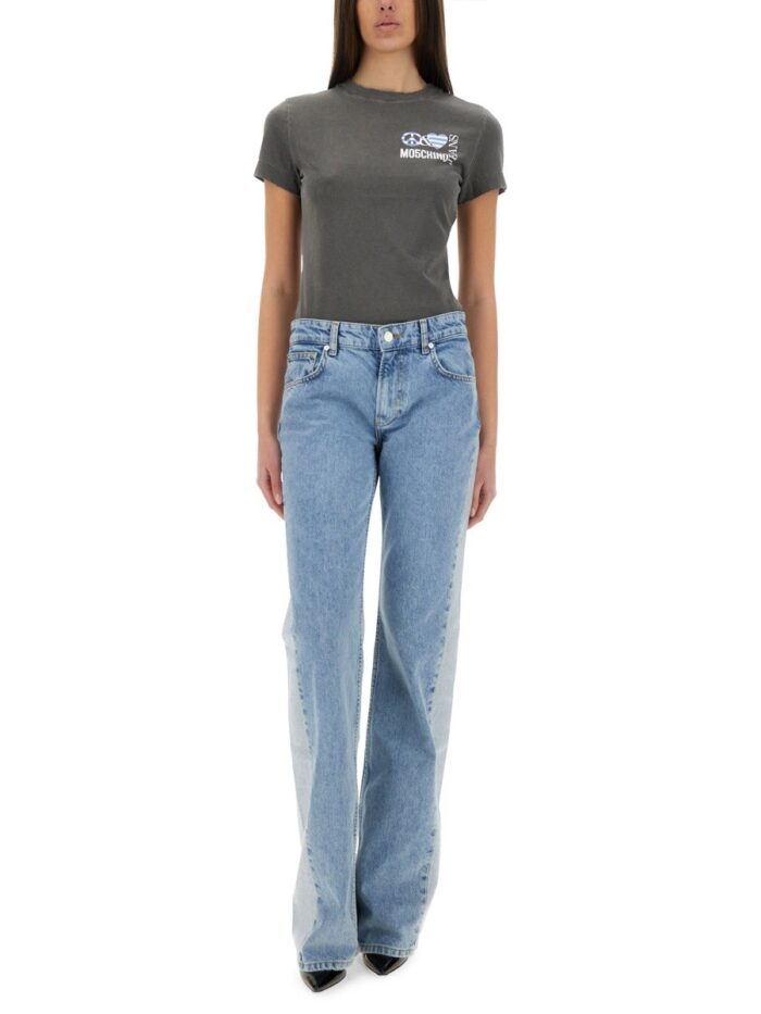 MOSCHINO JEANS T-SHIRT WITH LOGO
