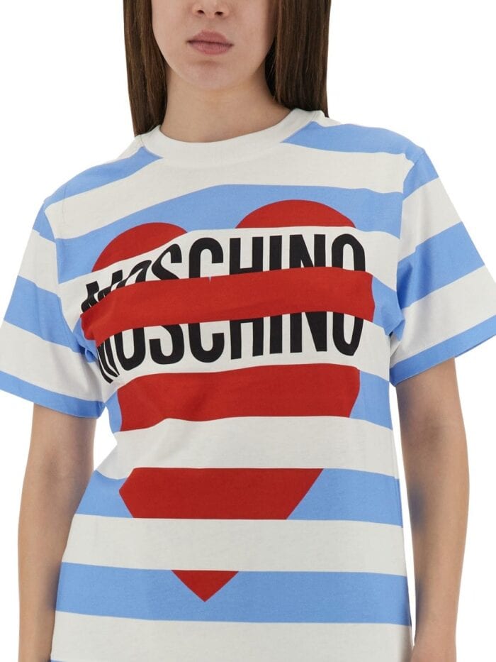 MOSCHINO JEANS T-SHIRT WITH LOGO