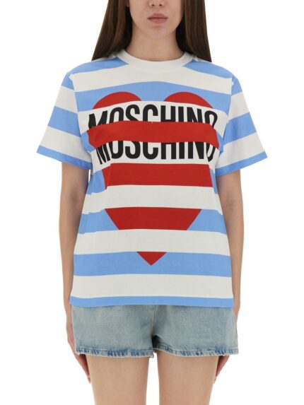 MOSCHINO JEANS T-SHIRT WITH LOGO